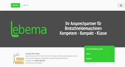 Desktop Screenshot of lebema.de