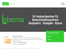 Tablet Screenshot of lebema.de